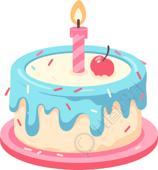 生日蛋糕生日派对元素