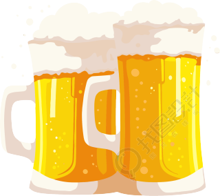 啤酒节啤酒插画