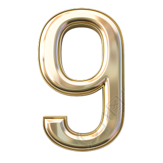 数字9金属风插图
