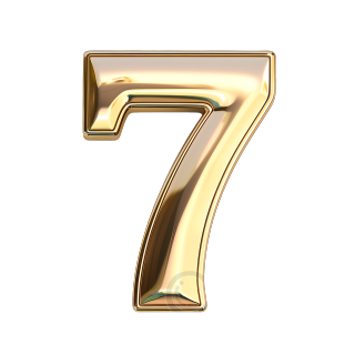 数字7金属风素材