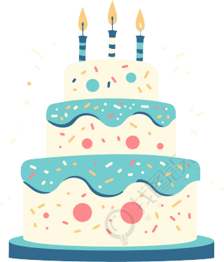 生日蛋糕卡通素材