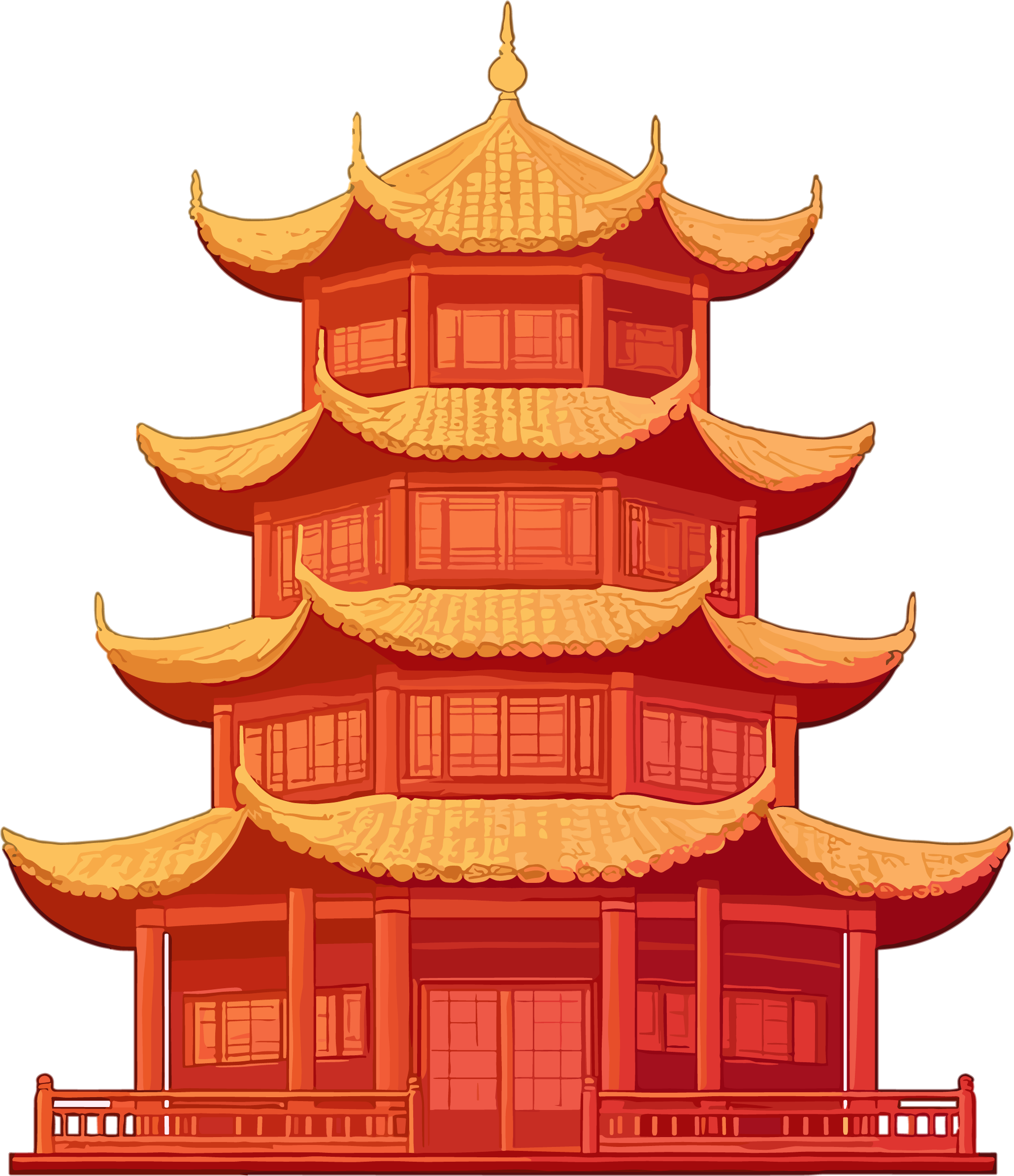 古风建筑素材