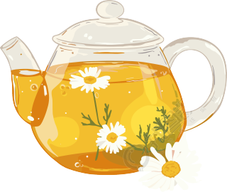 菊花茶透明背景元素
