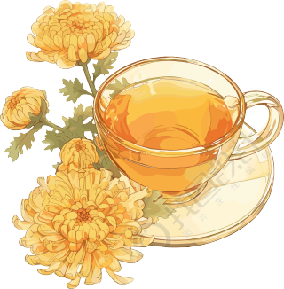 菊花茶高清插图