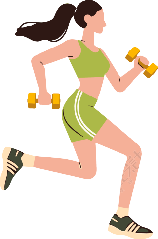 健身女孩可商用素材