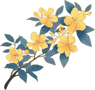 立秋桂花元素