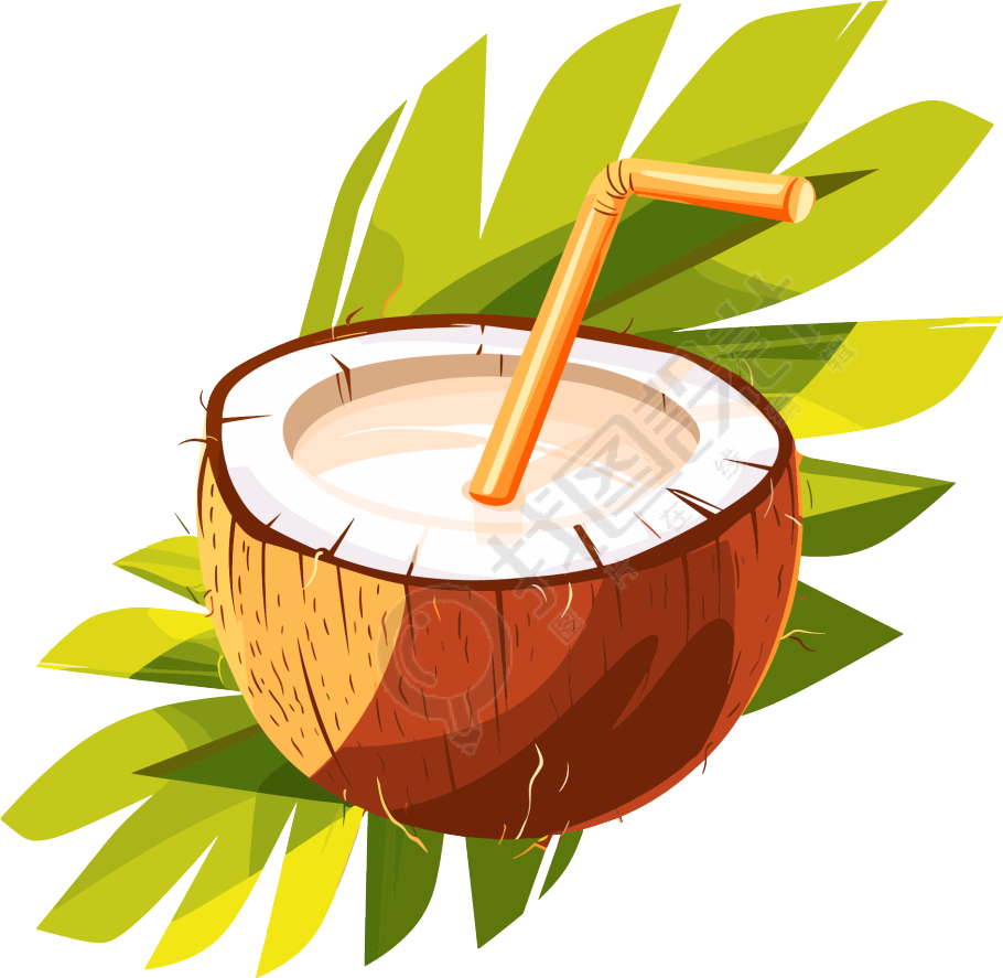 椰汁PNG图形插图
