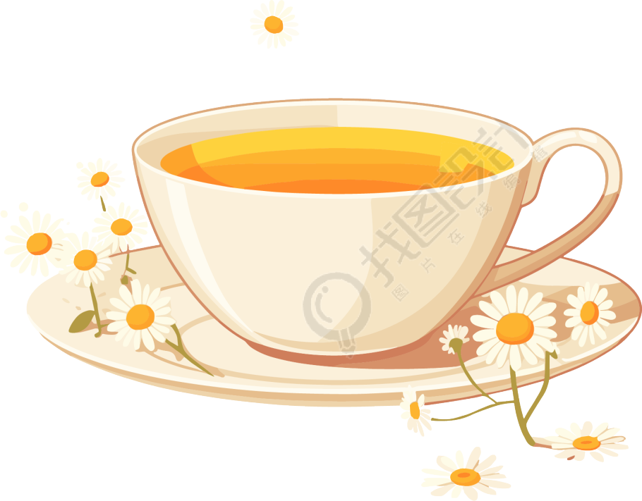 菊花茶高清图形素材