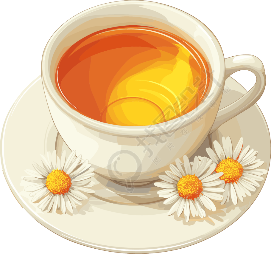 菊花茶简约插图