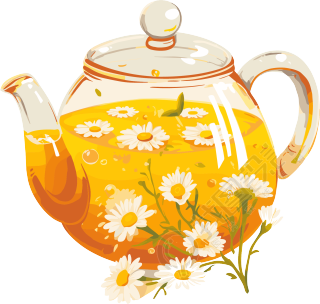菊花茶商业设计素材