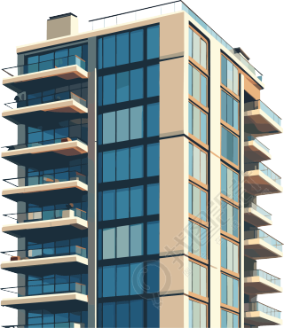 建筑创意设计插画