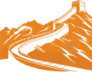 长城矢量图形素材