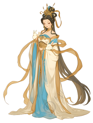 嫦娥透明背景元素