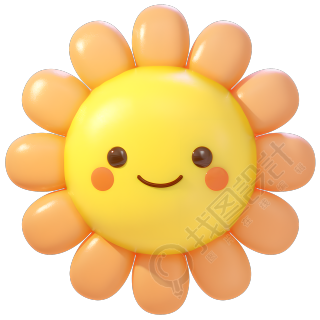 太阳花简约风格素材