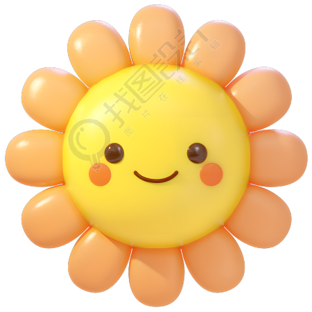 太阳花简约风格素材