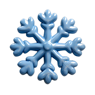 雪花插画设计素材