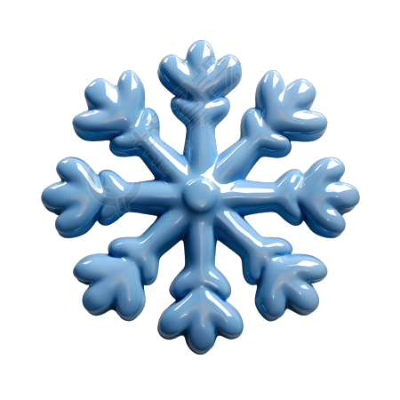 雪花插画设计素材