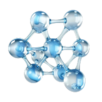 蓝色分子矢量素材