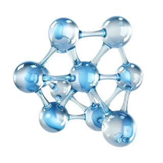 蓝色分子矢量素材
