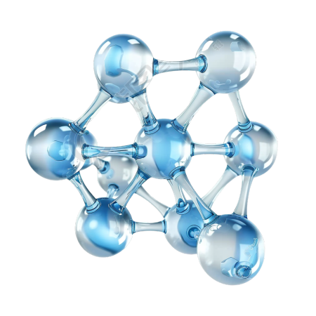 蓝色分子矢量素材