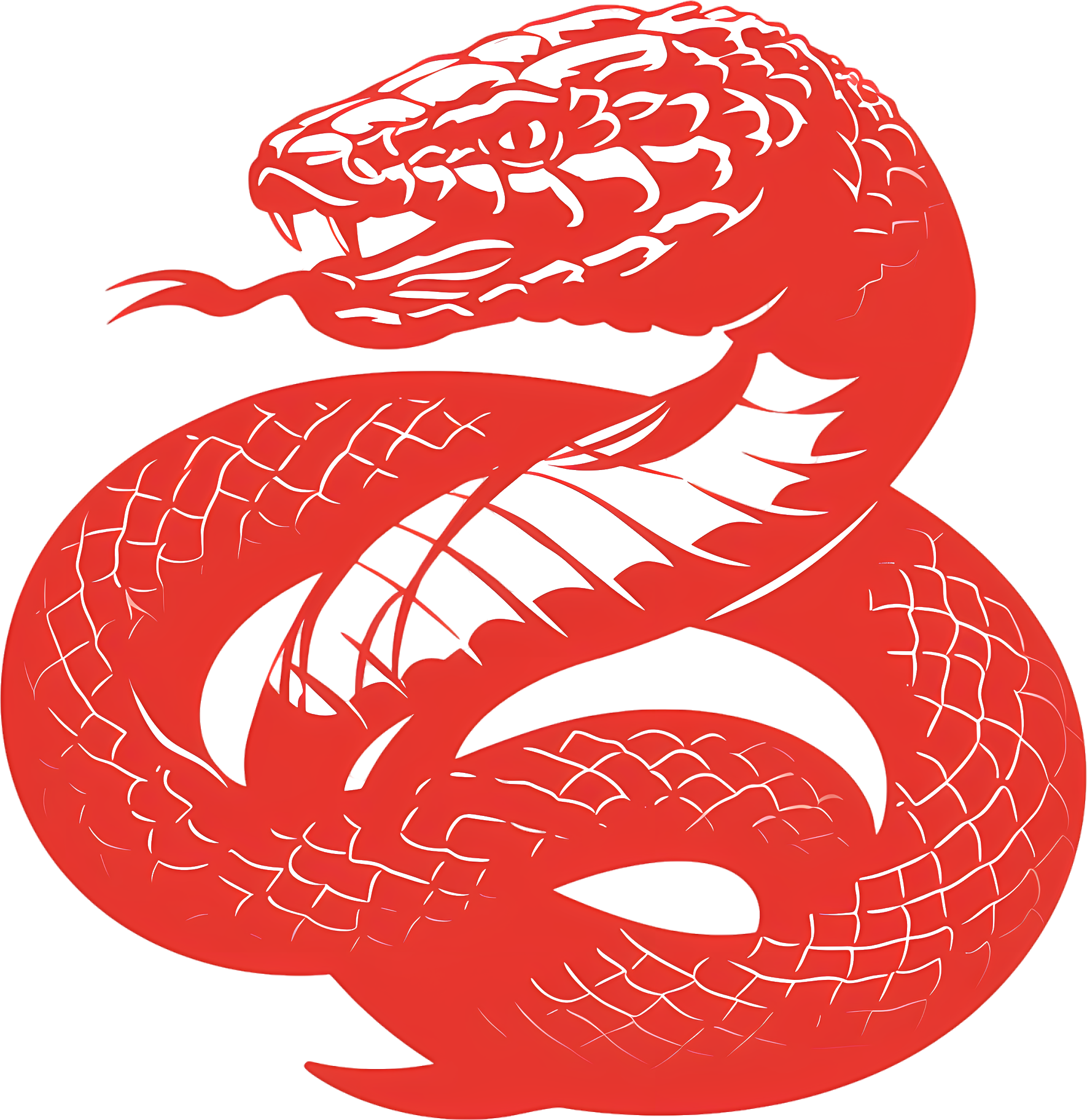 中国风生肖蛇元素