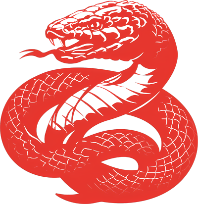 中国风生肖蛇元素