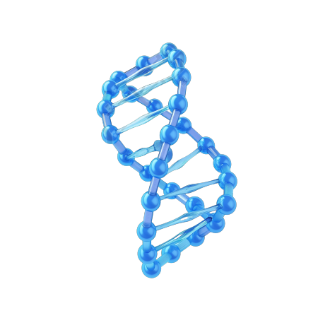 DNA分子3D图标素材