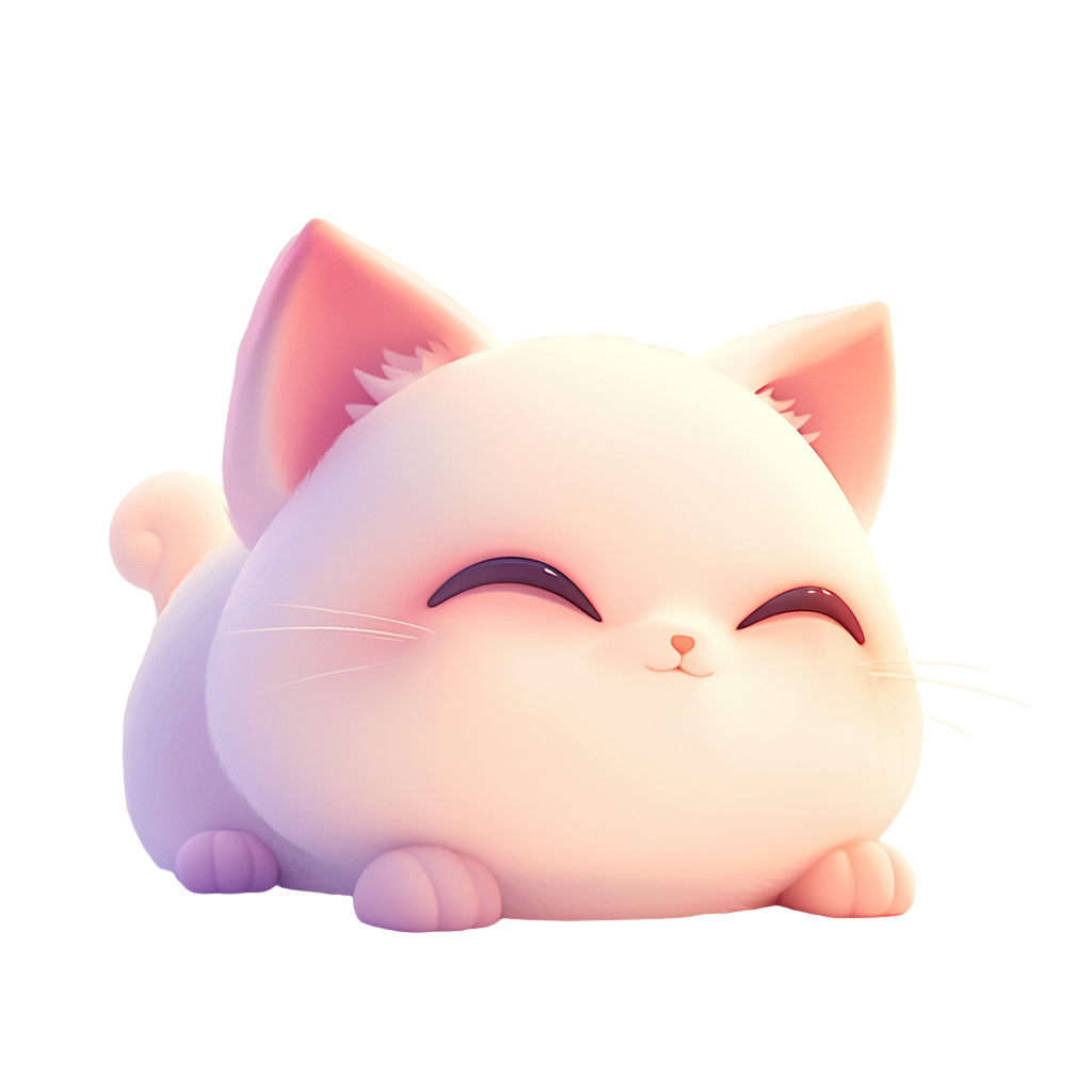 3D小猫透明背景素材