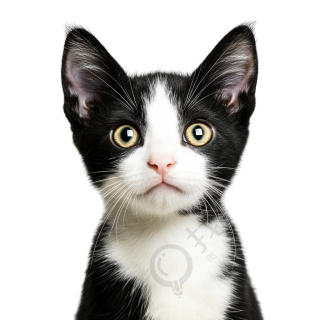 可爱奶牛猫插画