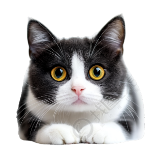 可爱猫咪简洁插图
