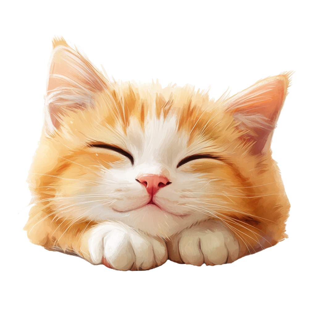 可爱猫咪睡觉素材