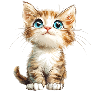 可爱猫咪卡通素材