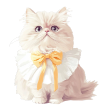 波斯猫可爱插图