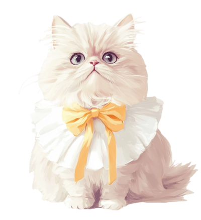 波斯猫可爱插图