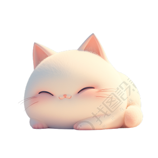 3D小猫可爱元素