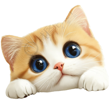 可爱猫咪插画素材