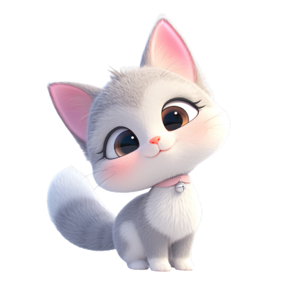 可爱小猫3D元素