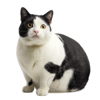可爱奶牛猫元素