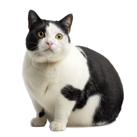 可爱奶牛猫元素
