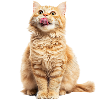 可爱橘猫PNG元素