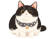 可爱胖猫元素