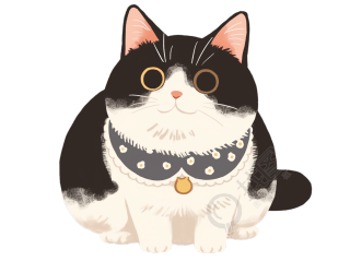 可爱胖猫元素