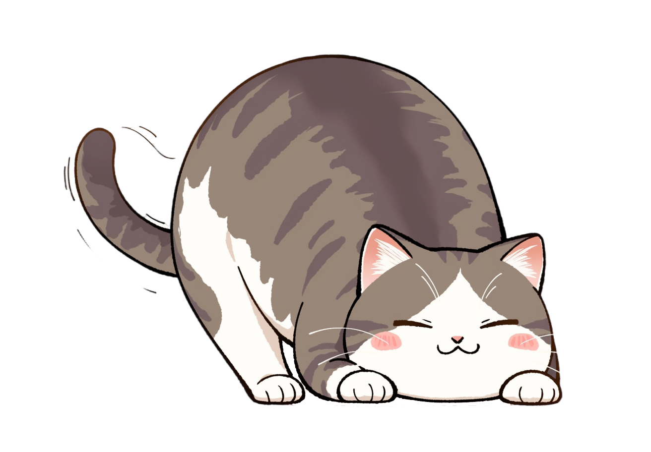 可爱胖猫可商用素材