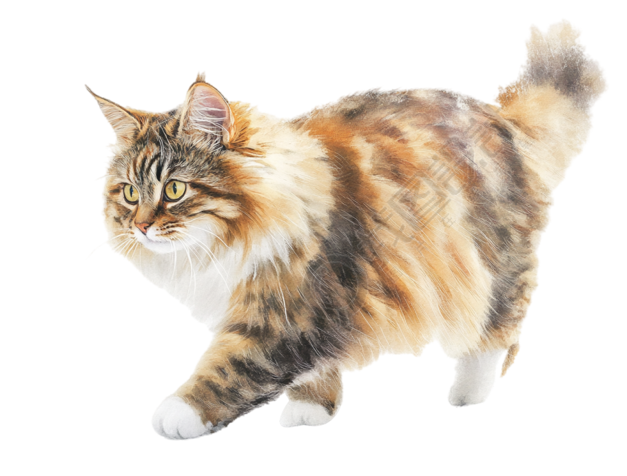 缅因猫透明背景元素