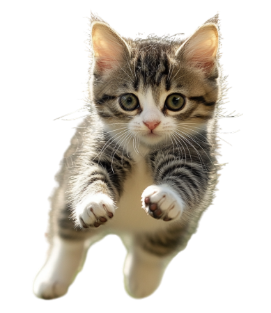 猫咪跳跃素材