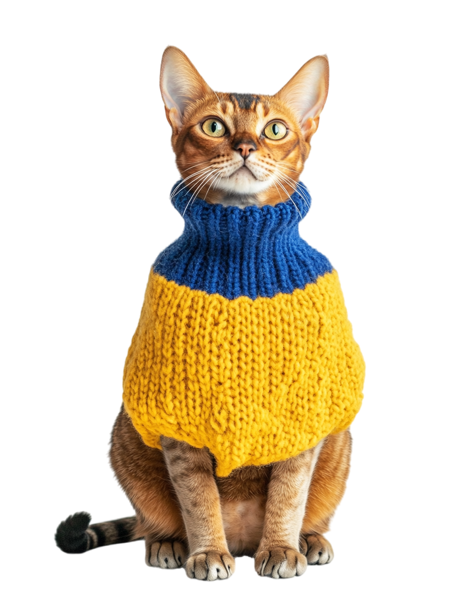 穿毛衣的猫素材
