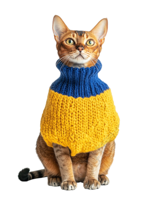 穿毛衣的猫素材