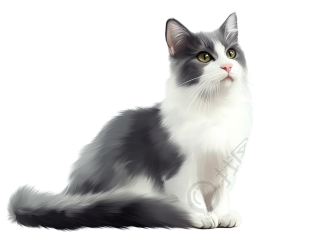 卡通小猫插画