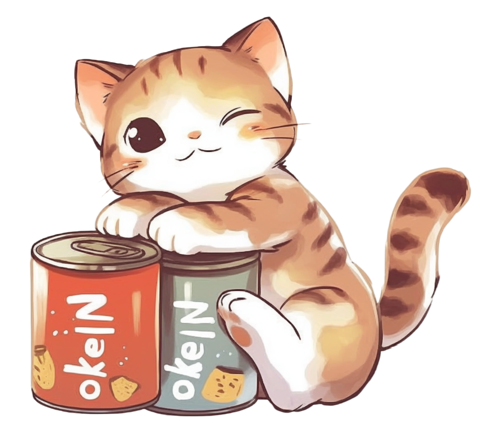 猫咪和猫罐头插图