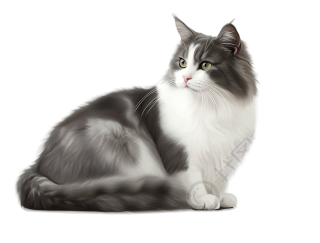 卡通小猫素材